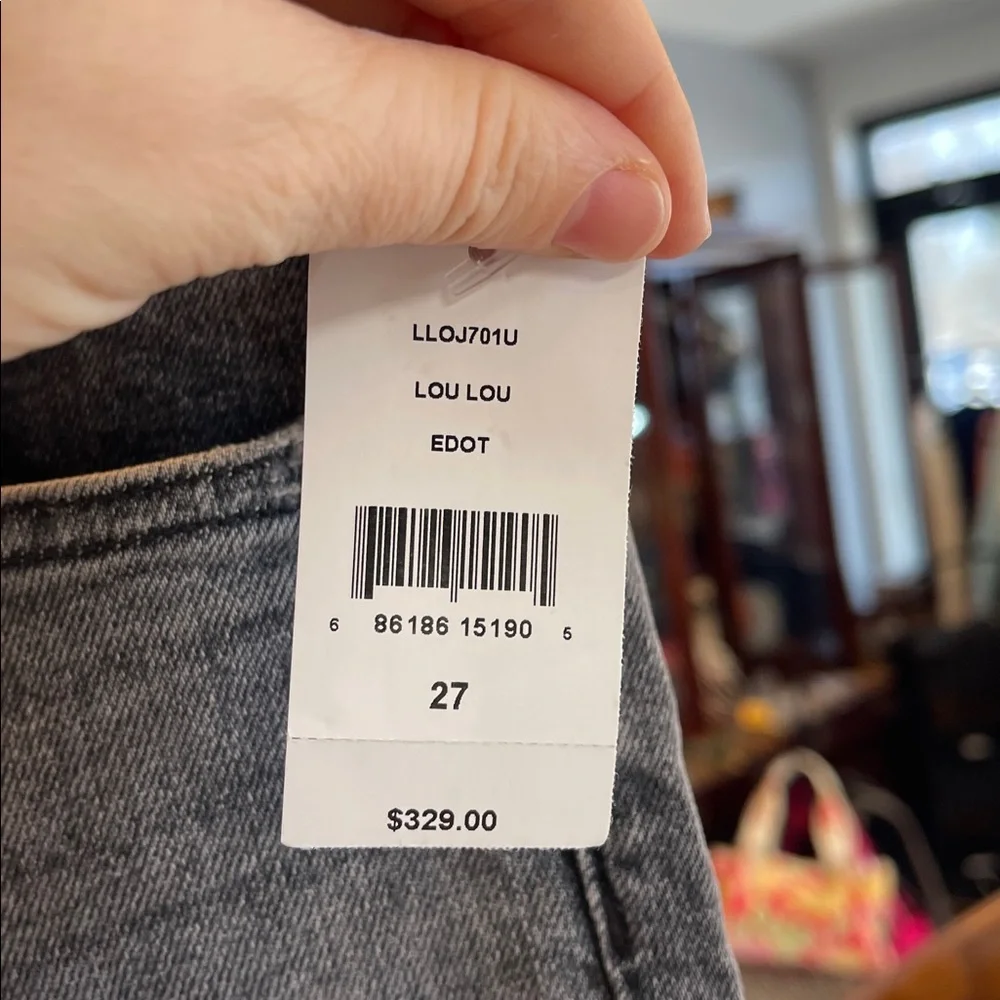 SLVRLAKE Lou Lou High Rise Straight Jeans – Edge of Town Wash, Size 27 (NWT)